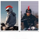 RED MOHAWK DO HELMET MOTOCIKLINIO DECOR WYTRZYMALA  photo 15