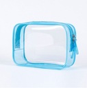 ПРОЗРАЧНАЯ, ВМЕСТИТЕЛЬНАЯ, КОСМЕТИЧЕСКАЯ СУМКА из ПВХ, ВОДОНЕПРОНИЦАЕМАЯ, ОРГАНАЙЗЕР-САМОЛЕТ, ПВХ