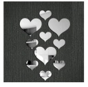 Наклейки на зеркальную стену «Сердце сердец»