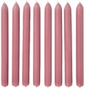 СВЕЧИ КОНУСНЫЕ НАСТОЛЬНЫЕ СВЕЧИ, ДЛИННЫЕ, ЭЛЕГАНТНЫЕ, ТЕМНО-РОЗОВЫЕ, 8 ШТ.