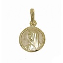 КРУГЛАЯ МЕДАЛЬ С БОЖЬЕЙ МАТЕРЬЮ В ЗОЛОТЕ 333 ГРАВИРОВКА