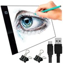 ДОСКА ДЛЯ ЧЕРТЕЖА ДЛЯ ГРАФИЧЕСКОГО ПЛАНШЕТА ДОСКА С ПОДСВЕТКОЙ И СВЕТОДИОДНОЙ ПОДСВЕТКОЙ А4 Калька + БЕСПЛАТНО