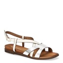 ЖЕНСКИЕ ЭЛЕГАНТНЫЕ САНДАЛИИ НА ПЛОСКОЙ ПЛОСКОЙ ПЛОСКОСТИ SERGIO LEONE WHITE Размер 37