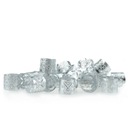 Серебряные зажимные бусины для косичек дредов.