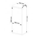 Závesná skrinka vitrína W CLP 40cm wenge-biela AKD Hĺbka nábytku 30 cm