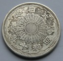 JAPONIA - 50 senów 1935 r. Hirohito (Showa) - srebro Ag Rok 1935