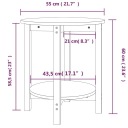 TABLE KAWOWY, NOIR Ø 55X60 CM, LITE BOIS SOSNOWE LUMARKO!photo 8