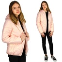 Prechodná plechová bunda Zateplený LESK Púdrová 158 Odtieň svetlo ružový