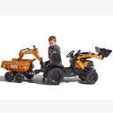 FALK Tractor Case IH Экскаватор-погрузчик оранжевый с прицепным подвижным ковшом от 3 л