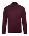 Мужской элегантный, гладкий свитер HALF-GOLF, бордовый, L