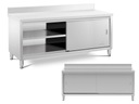 РАБОЧИЙ СТОЛ 200x70 СО ШКАФОМ, РАЗДВИЖНОЙ ДВЕРЬЮ, RANT