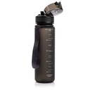 Fľaša na vodu fľaša do posilňovne Tritanová Meteor 500ml s odmerkou Sitkom Dominujúca farba čierna