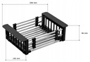Сушилка для мойки ТЕЛЕСКОПИЧЕСКАЯ регулируемая корзина для мойки СТАЛЬНАЯ