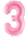Фольгарный воздушный шар № 3 Pink-86CM-4993