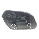 SACOCHES CUIR CUIR YAMAHA HONDA SUZUKI HARLEY GRAND 18 GAUCHE (24741)photo 6