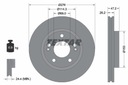 TEXTAR DISCO DE FRENADO PARTE DELANTERA HYUNDAIXG25-350 9 8- 