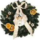 ЭКО РОЖДЕСТВЕНСКИЙ ВЕНОК, РОЖДЕСТВЕНСКОЕ украшение на ДВЕРЬ