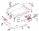 MERCEDES-BENZ E W212 JOINT D'ÉTANCHÉITÉ CAPOTS MOTEUR AVANT A2128870098photo 7