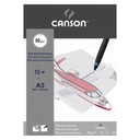 Калька в блоке А3 CANSON 90 г/м² - 10 соток