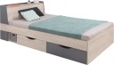 Односпальная молодежная кровать Дельта 120х200