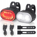 СВЕТОДИОДНАЯ ВЕЛОСИПЕДНАЯ ЛАМПА USB ПЕРЕДНЯЯ ЗАДНЯЯ ВЕЛОСИПЕДНАЯ КОМПЛЕКТ