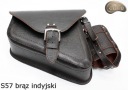 СУМКА S57SKORA INDYJSKA RETRO VINTAGE КОРИЧНЕВИЙ NA ВЕЛОСИПЕД МОТОЦИКЛ KLASYCZNA SAKO  фото 8