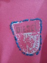 Różowa koszulka Diesel Wzór dominujący logo