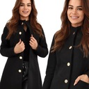 ПАЛЬТО ЖЕНСКОЕ ВЕСНА-ОСЕНЬ УТЕПЛЕННОЕ ДЛИННОЕ ПАЛЬТО ЧЕРНОЕ 52 6XL