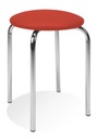 TABORET STOŁEK METALOWY CHICO-CR CZERWONY NOWY STY