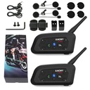 XINOWY V6 PRO INTERKOM PARA MOTOCICLETA BLUETOOTH 5.0 SLUCHAWKI 1200M 850MAH 2 PIEZAS 