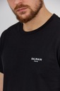 BALMAIN Čierne pánske tričko so zamatovým logom S Značka Balmain