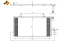 NRF CONDENSADOR DE ACONDICIONADOR AUDI 80 B4 CABRIOLET B3 CUPÉ B3 1.6-2.8 