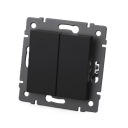 МЕХАНИЗМ CLASSIC ДВОЙНОЙ ЛЕСТНИЧНЫЙ ВЫКЛЮЧАТЕЛЬ, ЧЕРНЫЙ EVO2 СЕРИЯ