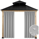 ZASŁONY OGRODOWE WODOODPORNE 155x200 TUNEL ZASŁONA OGRODOWA NA TARAS GŁADKA