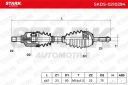 STARK SKDS-0210294 ARBRE DE TRANSMISSION DROITE AVANT GAUCHE VERS RENAULT 4 (112) 5 (122)photo 8