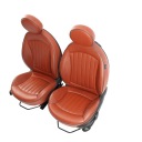 МІНІ R56 КОМПЛЕКТ СИДІНЬ SPORT ПЕРІД ЗАД ПІДІГРІВ ЧЕРВОНА ШКІРА LOUNGE  (18776853166) фото min 10