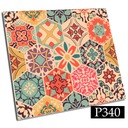 Самоклеящаяся плитка ПВХ 25х25 ЦВЕТНАЯ ЛОПУЧКА