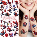 МОЮЩИЕСЯ ТАТУ С ЧЕЛОВЕКОМ-ПАУКОМ МНОГО ДИЗАЙНОВ КАЧЕСТВА