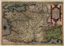 Карта ФРАНЦИЯ 30x40см 1592 г. М11