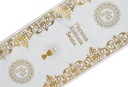 Органза IHS Дорожка для стола для причастия Золотое украшение стола Скатерть для причастия 4,5 м