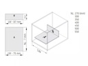 Zásuvka SEVROLLBOX SLIM biela L 450 mm H 167mm Stav balenia originálne