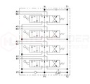 DISTRIBUIDOR HIDRÁULICO 4 SEKCYJNY 10L 4P40 + PRZYLACZA 16/14 HYDROLIDER 