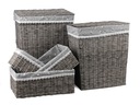 КОМПЛЕКТ 2x КОРЗИНА ДЛЯ БЕЛЬЯ И 3x КОРЗИНА ИЗ ТЕХНОРОТАТАНА
