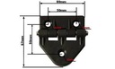 ПЕТЛЯ ЗАДНЕГО ОКНА MASSEY FERGUSON LANDINI