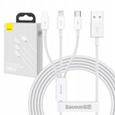 ТЕЛЕФОННЫЙ КАБЕЛЬ BASEUS STRONG LIGHTNING USB TYPE C MICRO USB 3.5A QC 1,5M