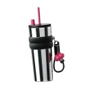 IZOLOWANY ЧАШКА PODROZNY TUMBLER 710 ML DO KAWY HOT COLD ICED BIALO-CZARNY  (18636856310) фото min 11