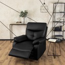 Черное кресло с откидной спинкой для гостиной с телевизором, современный лофт INTER