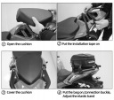 СУМКА МОТОЦИКЛЕТНА MOTOCENTRIC TANKBAG NA БАК NA СИДІННЯ NA КАРКАС  фото 7
