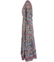 Dlhé vzdušné šaty v štýle etno hippie indické vzory SHANTI unisize Dĺžka maxi