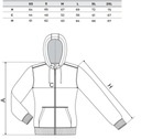 Mikina Malfini Trendy Zipper W MLI-41107 XS Druh zapínateľný s kapucňou